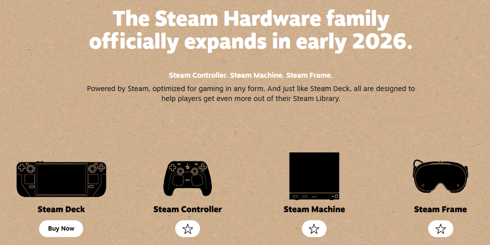 Valve Unveils a New Era of Steam with Machine, Controller, and Frame!